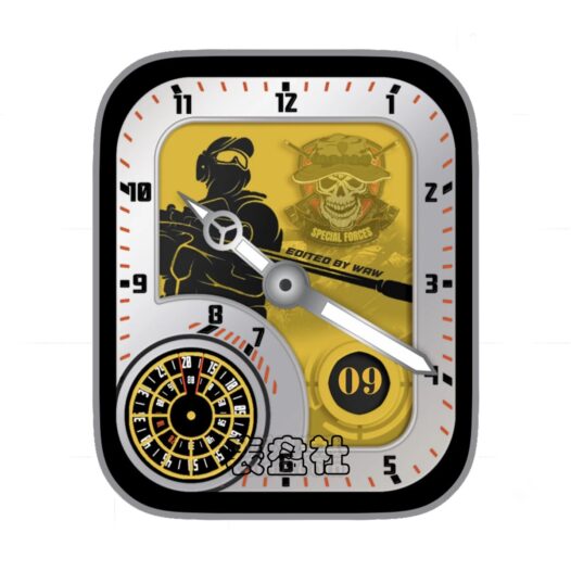 银白底连环追击ultra专用表盘.clock&clock2 79431