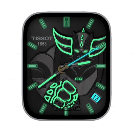 Tissot天梭PRX Powermatic 80 UFO机器人古连泰沙特别夜光版ultra专用表盘.clock&clock2 79879