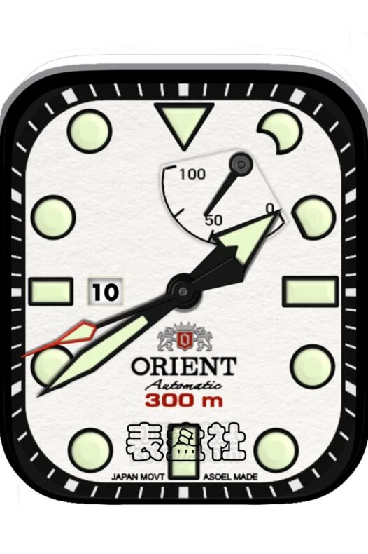 Orient东方双狮米色简约Ultra专用表盘