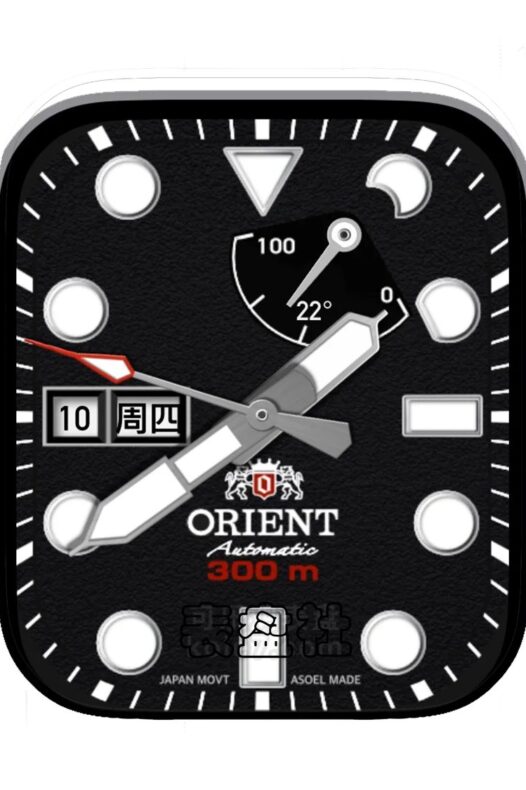 Orient东方双狮磨砂酷黑Ultra专用表盘