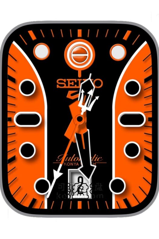 Seiko精工橙色简约年历Ultra专用表盘