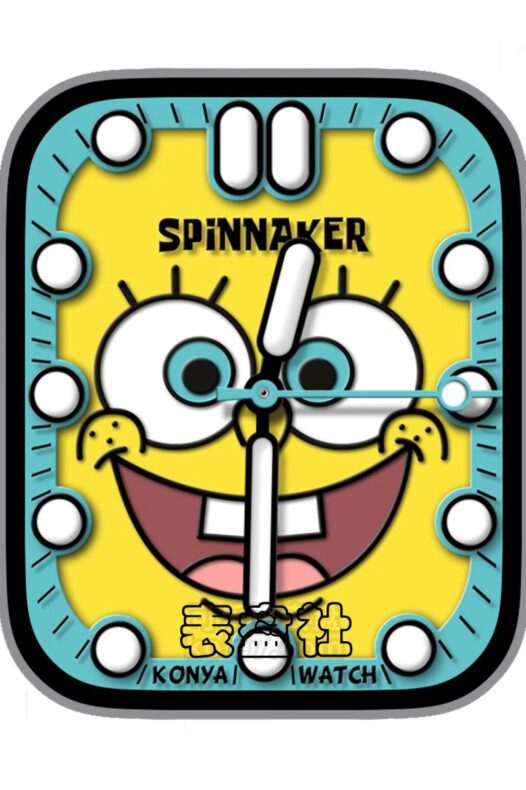 Spinnaker海绵宝宝蓝黄配色Ultra专用表盘.clock&clock2 78466