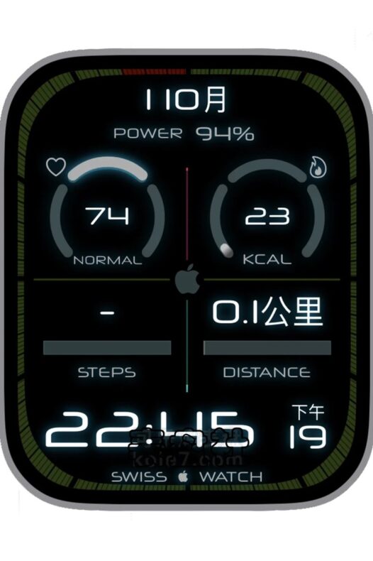 Apple苹果logo极简风格Ultra专用表盘.clock&clock2 78848