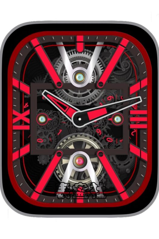 ULYSSENARDIN瑞士雅典表红魔机械齿轮ultra专用表盘.clock&clock2 79291