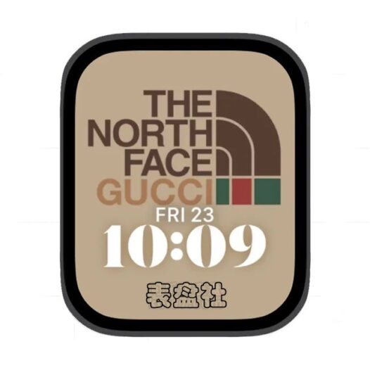 GUCCI古驰棕浅色苹果手表iwatch壁纸人像表盘