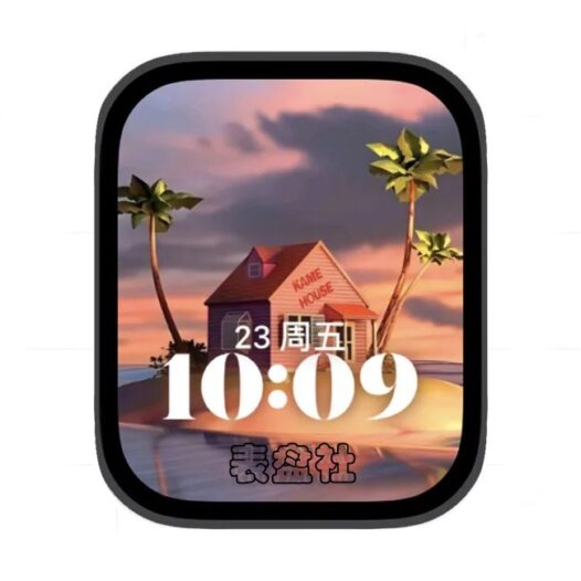 AI小屋子苹果手表iwatch壁纸人像表盘