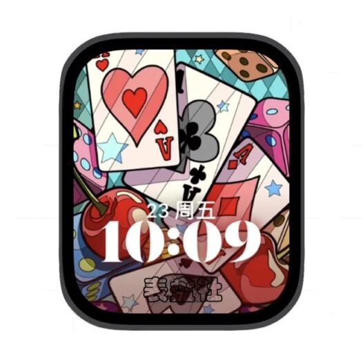 扑克牌苹果手表iwatch壁纸人像表盘