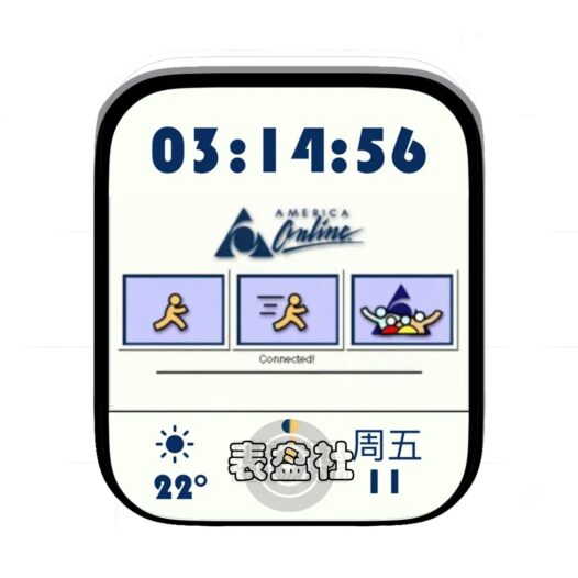 简约数字a表盘