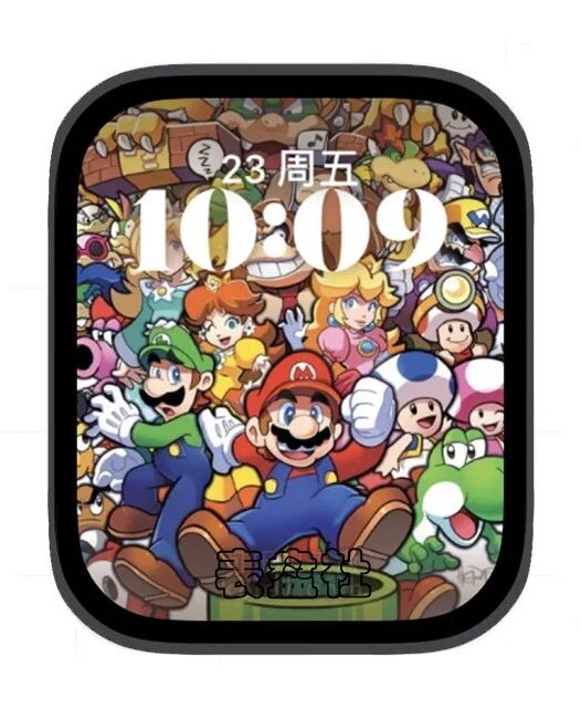 马里奥大家族苹果手表iwatch壁纸人像表盘