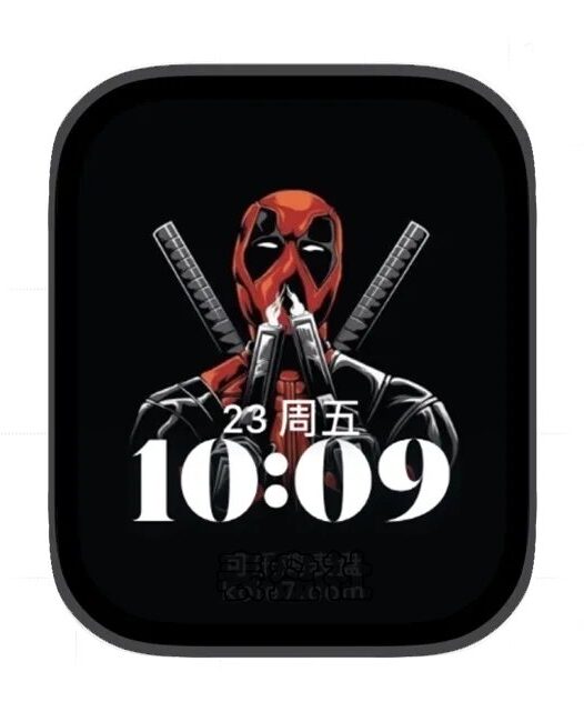 死侍联名苹果手表iwatch壁纸人像表盘