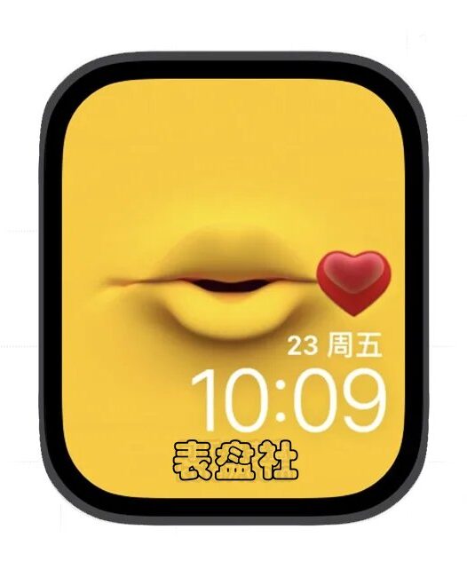 爱心吻苹果手表iwatch壁纸表盘