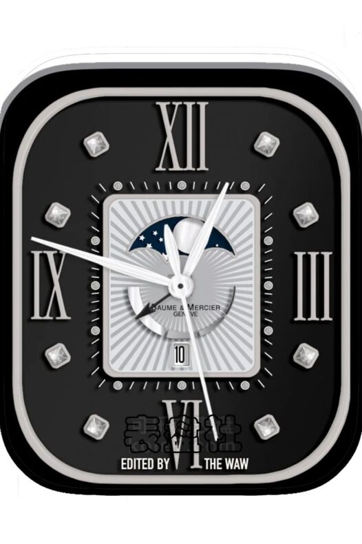 Baume & Mercier名士灰黑罗马数字月相Ultra专用表盘.clock&clock2 76976