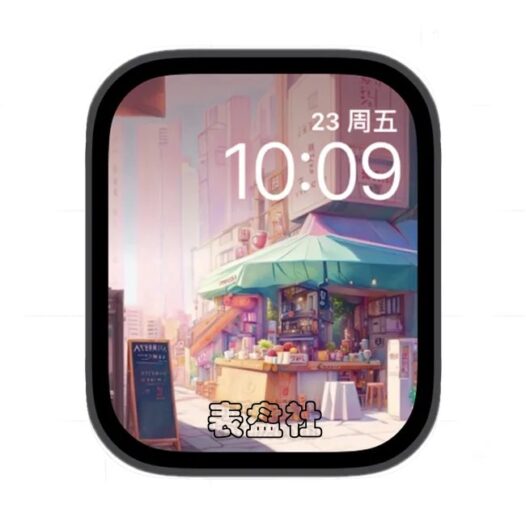 城市街巷角落苹果手表iwatch壁纸表盘