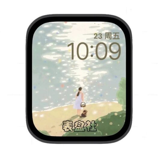 卡通插画苹果手表iwatch壁纸表盘