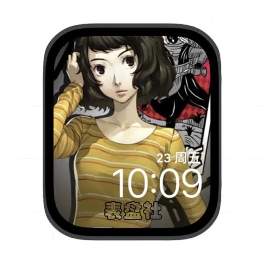 卡通女孩苹果手表iwatch壁纸表盘