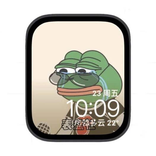 伤心蛙苹果手表iwatch壁纸表盘