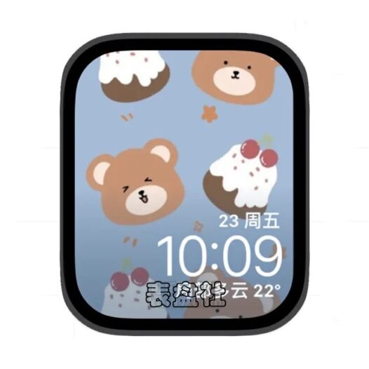 插画苹果手表iwatch壁纸表盘