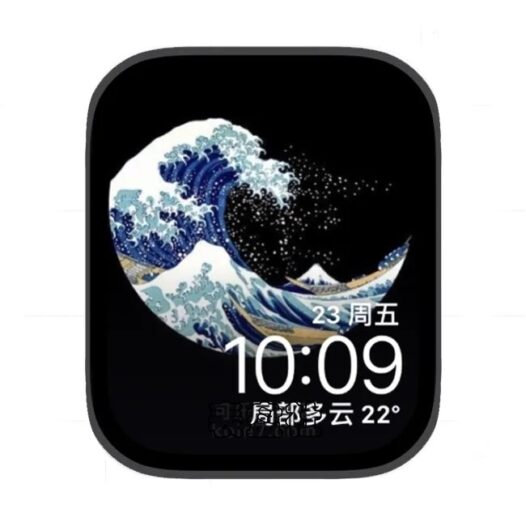 插画苹果手表iwatch壁纸表盘