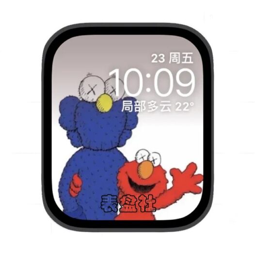 卡通芝麻街苹果手表iwatch壁纸表盘