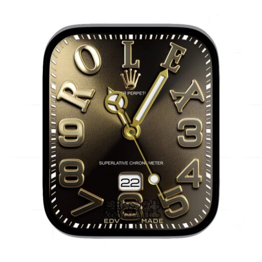 Rolex劳力士金3D数字字母年历表盘