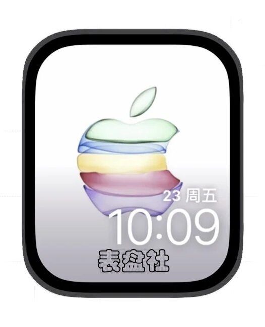 色彩苹果logo苹果手表iwatch壁纸表盘