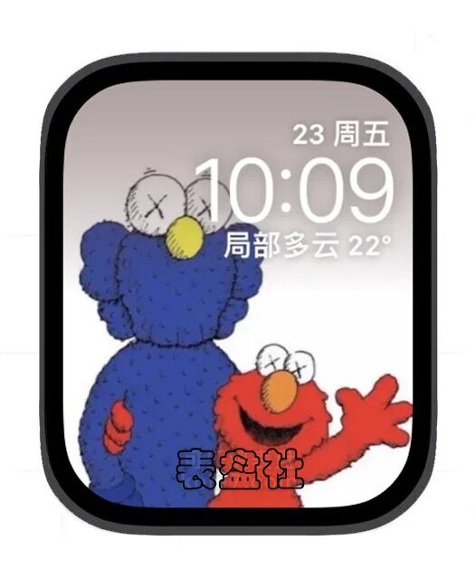 卡通芝麻街苹果手表iwatch壁纸表盘