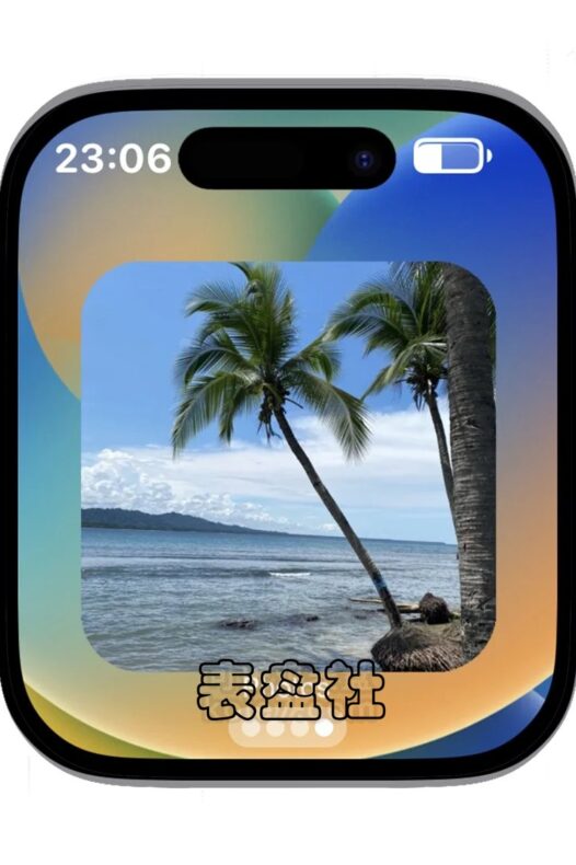 Apple苹果灵动岛相册数字表盘