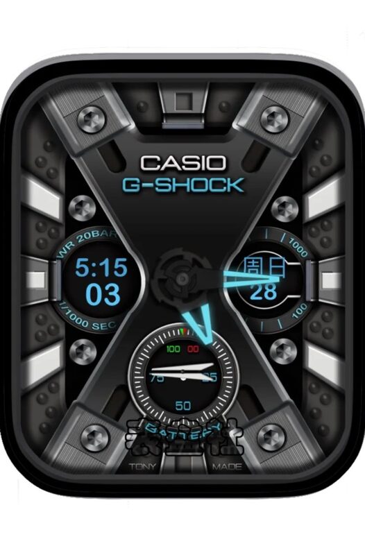 CASIO卡西欧高级灰黑金属质感表盘
