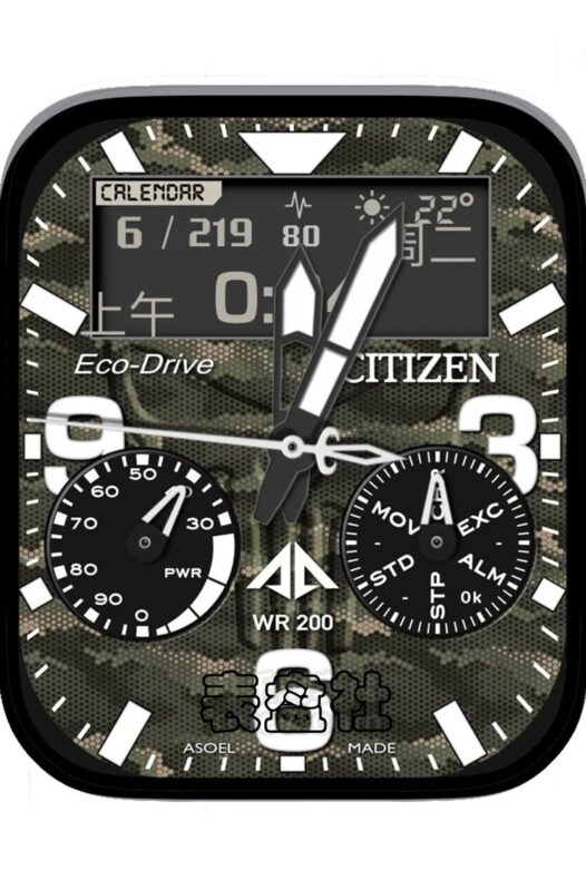 CITIZEN西铁城迷彩双盘式Ultra专用表盘