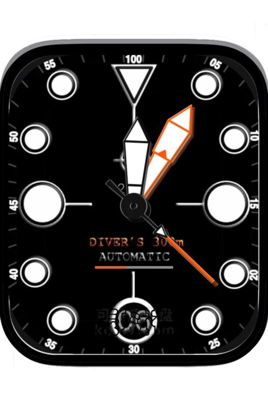 HelmKomodo酷黑简约年历表盘