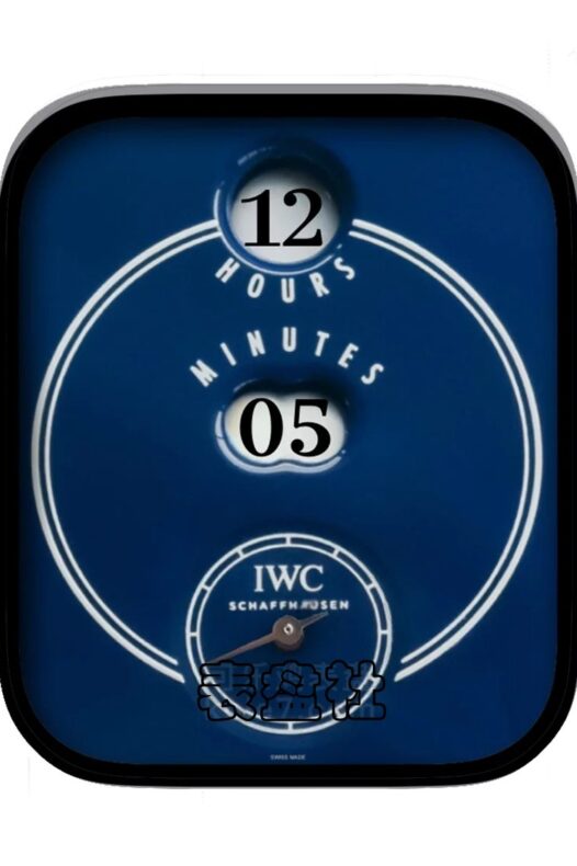 IWC万国「Tribute To Pallweber」150周年数字窗跳时经典蓝盘表盘
