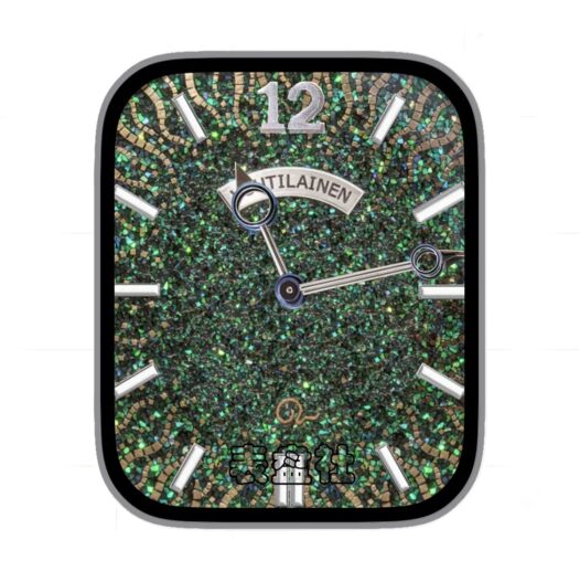 voutilainen弗第拉南绿宝石数字指针表盘