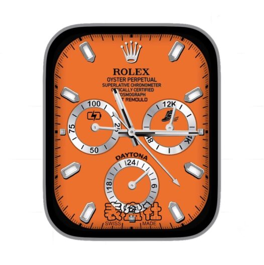 ROLEX劳力士橙黄色三盘式年历指针ultra专用表盘