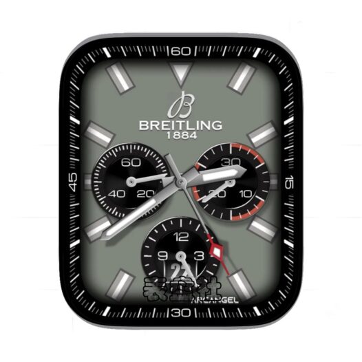 BREITLING百年灵绿灰底三盘式年历表盘
