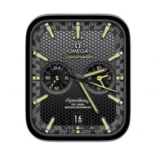 OMEGA欧米茄黑色蜂窝表盘表盘