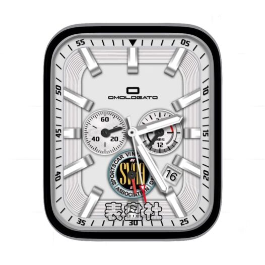 白色三盘表盘简约表盘