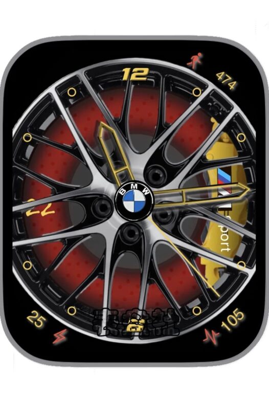 BMW宝马大轮毂圆盘数字指针表盘