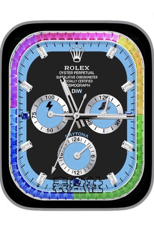 ROLEX劳力士七彩宝石三盘式指针ultra专用表盘