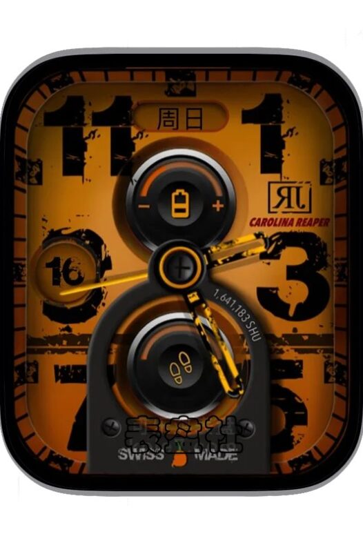 电池燃油色背景橙游戏界面表盘表盘