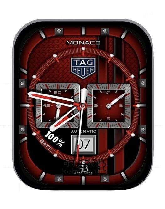 TAGHEUER玫瑰红大圆盘双盘式年历指针UItra专用表盘