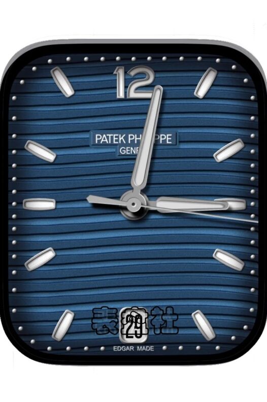 Patek Philippe百达翡丽Geneve系列简约绅士蓝年历表盘