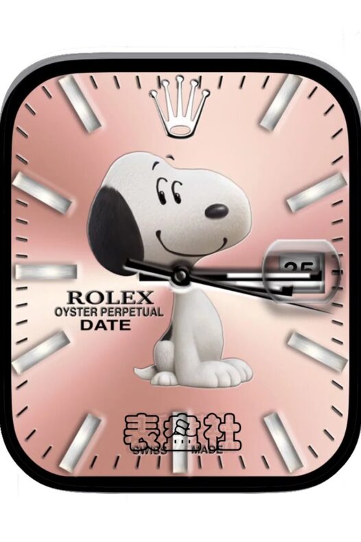 Rolex劳力士史努比粉底年历表盘