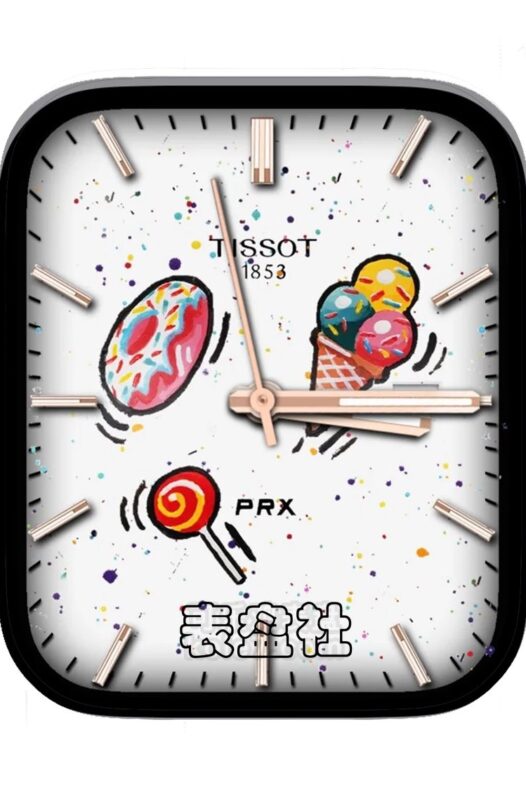 TISSOT天梭涂鸦甜点简约表盘