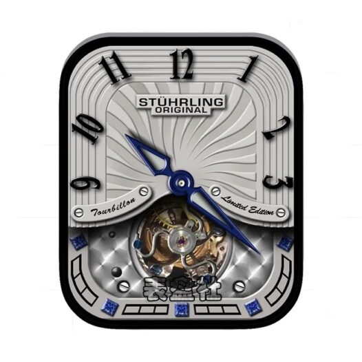 STUHRLING施图霖数字机械齿轮金属表盘