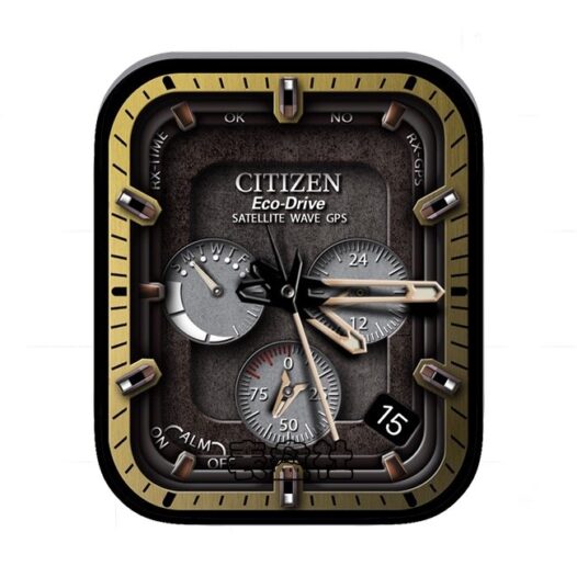 CITIZEN西铁城复古经典三盘式金属年历指针表盘