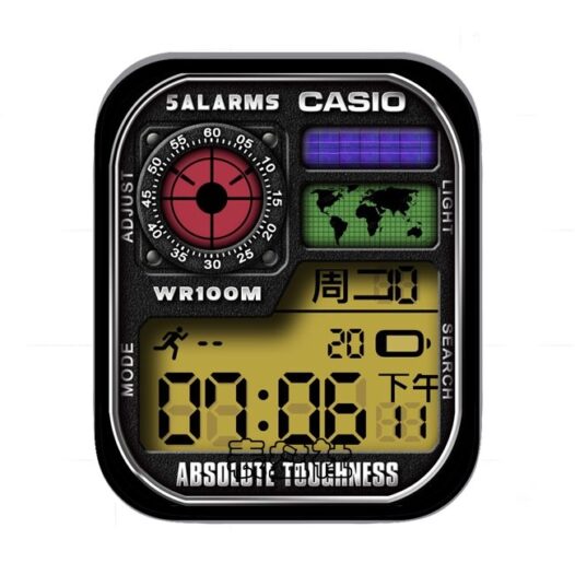 CASIO卡西欧暗紫色三盘式年历指针Ultra专用表盘