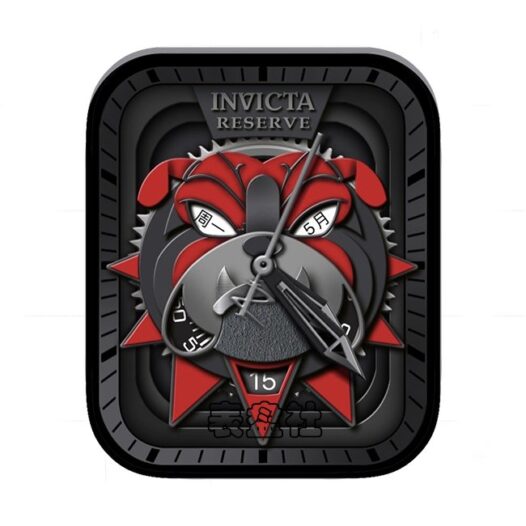 INVICTA因维克塔小丑炭黑红日期年历指针表盘
