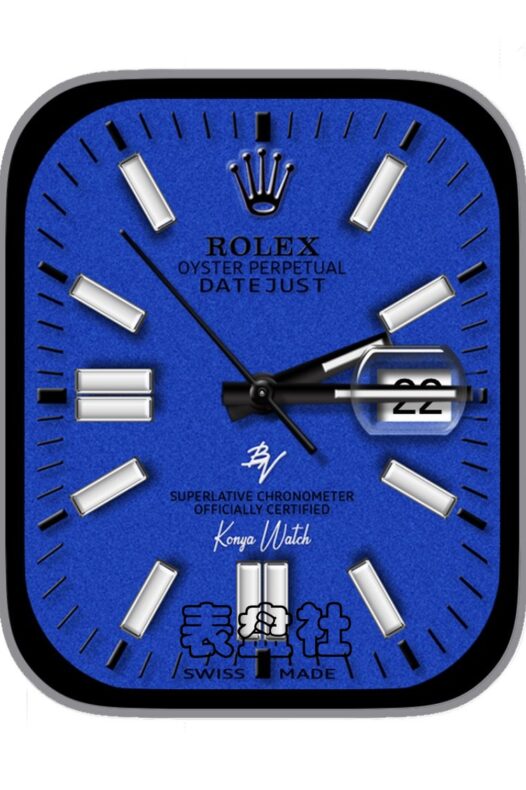 Rolex Datejust劳力士蚝式恒动日志型磨砂蓝底年历Ultra专用表盘