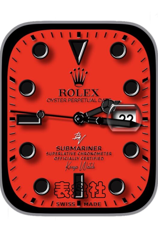 Rolex SUBMARINER劳力士蠔式红色底年历Ultra专用表盘