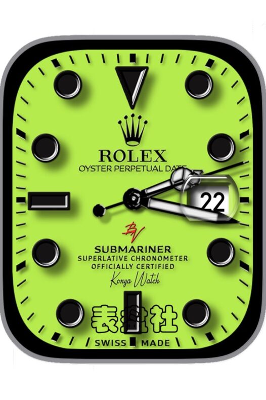 Rolex SUBMARINER劳力士蠔式绿色底年历Ultra专用表盘